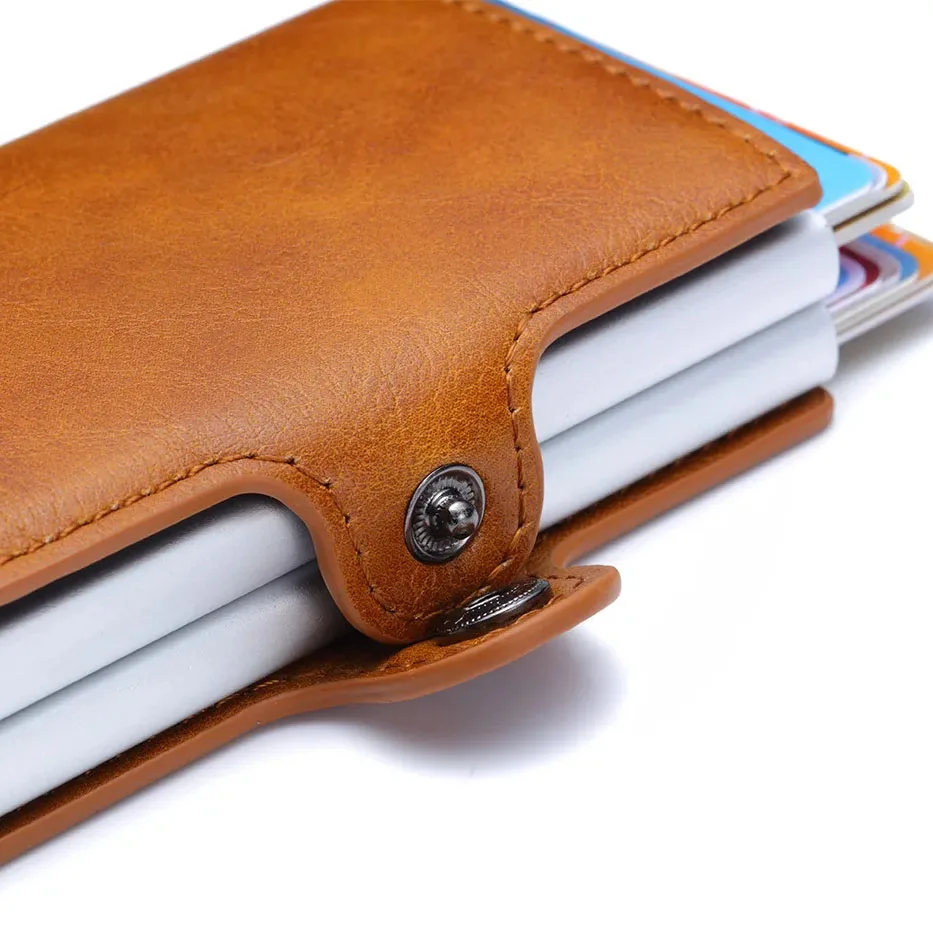 Rfid Men Card Wallets Carbon Fiber Slim Mini Wallet 14 Card Holders Small Money Bag Male Purses - Image 4