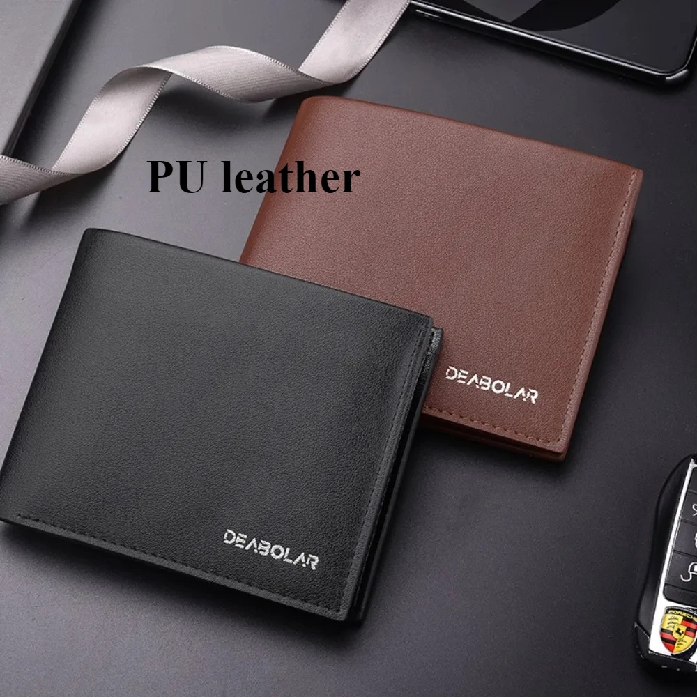 Genuine Leather Mens Wallet Premium Product Real Cowhide Wallets For Man Short Black Wallet Portefeuille Homme Short Purses - Image 6